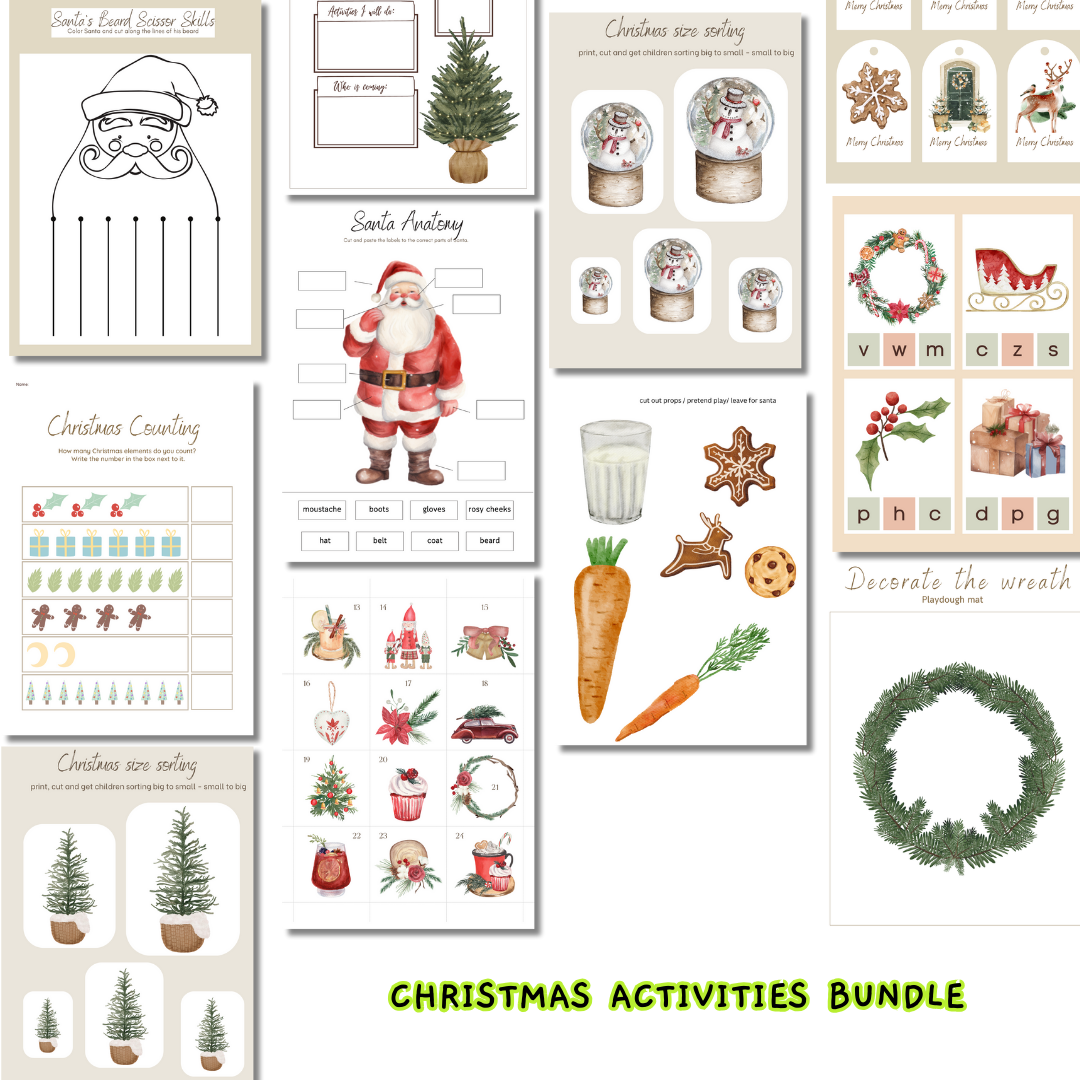 Christmas kids printable activities and crafts 2