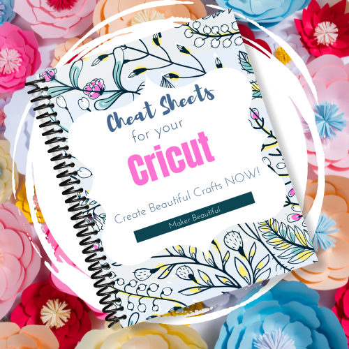 Cricut Cheat Sheet Printable PDF