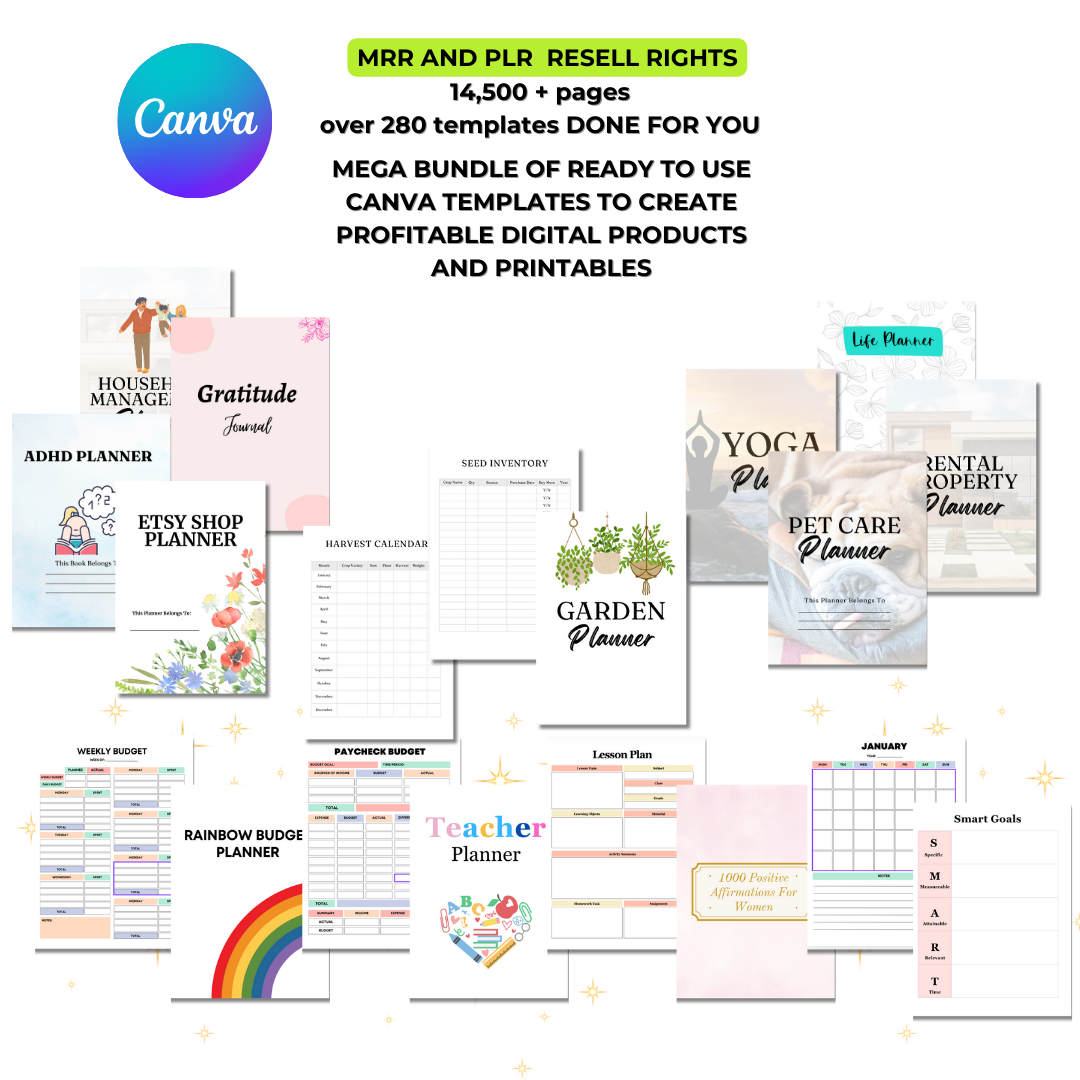 3 Problems the Mega Canva Template Bundle Solves