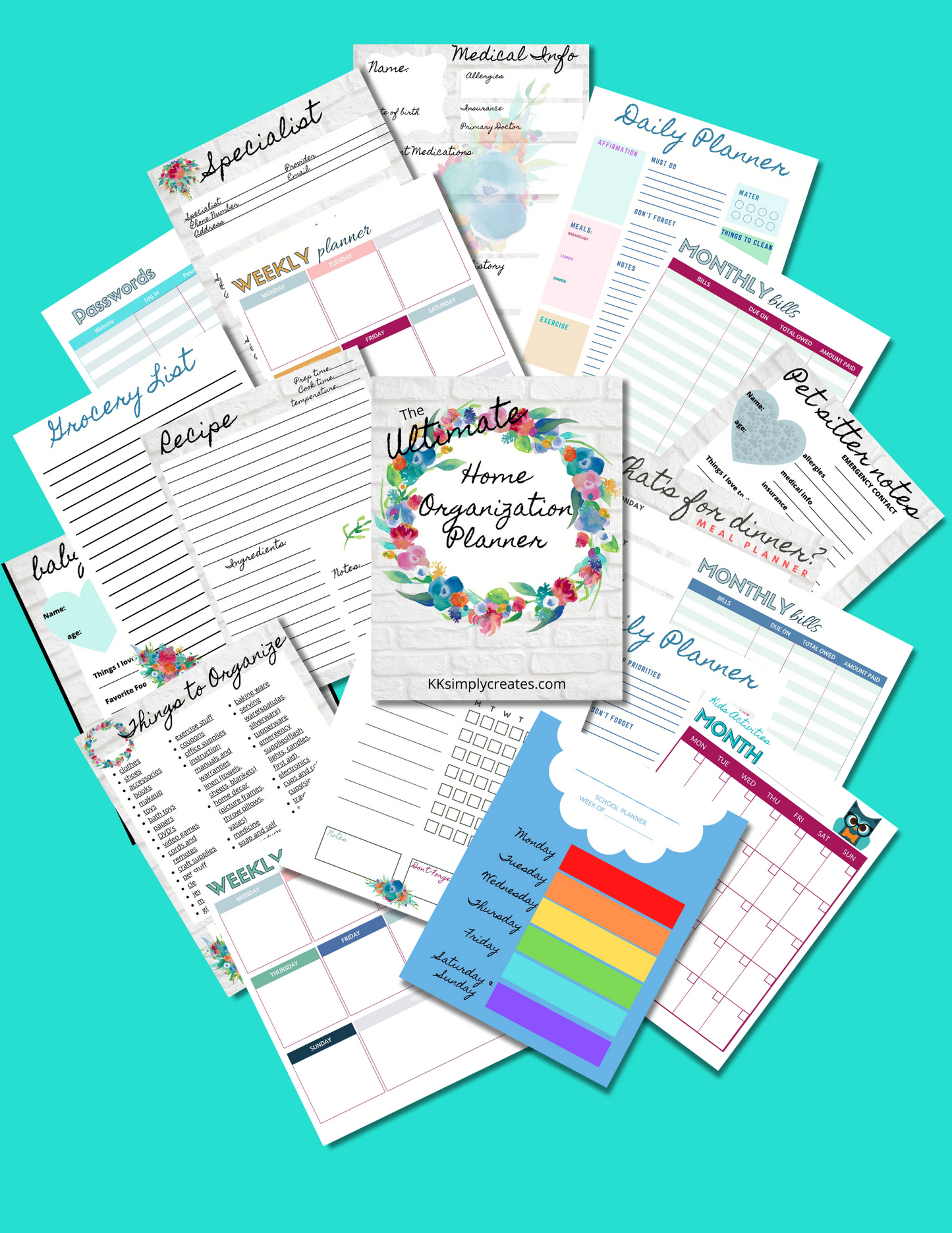 Simplify Life Bundle- Planner Printable download
