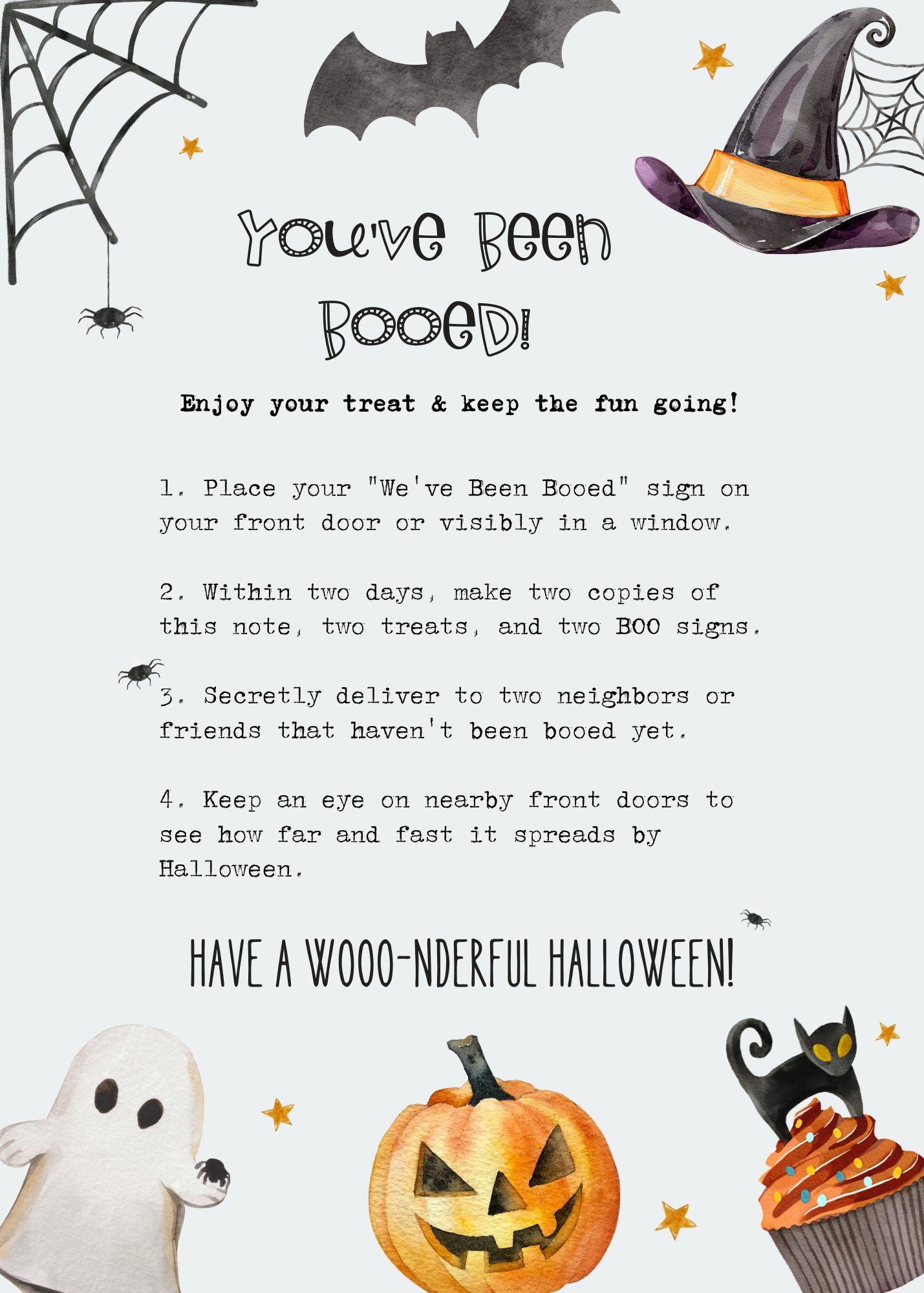 You've been Booed Bundle Halloween fun decor