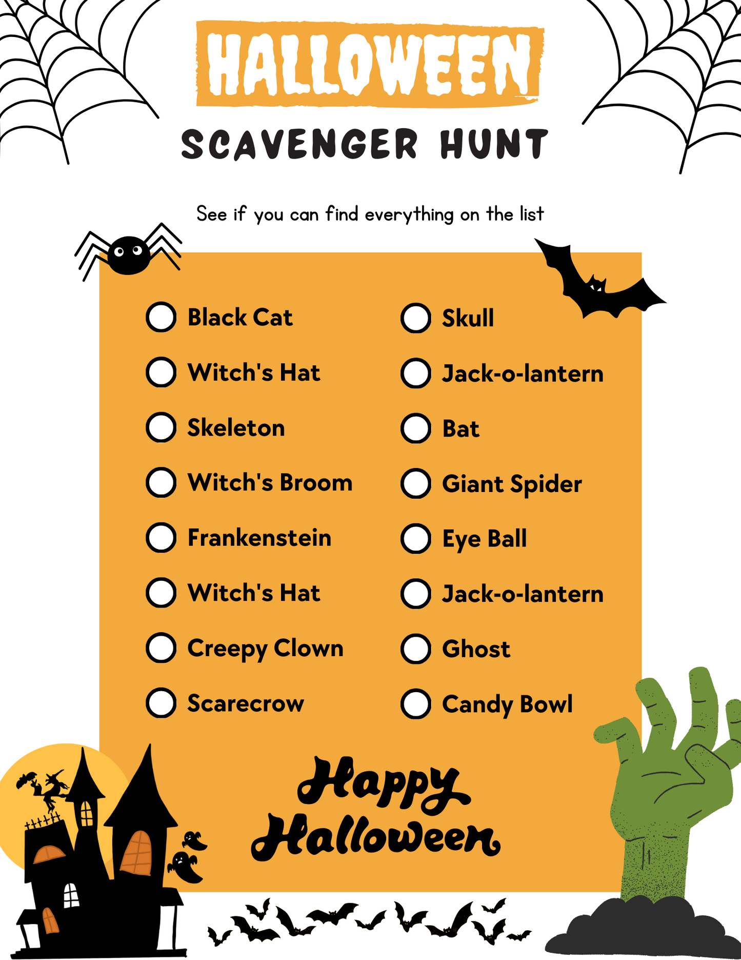 Halloween Kids Printable Activity Bundle-Mazes, Games & Scavenger Hunt Fun!