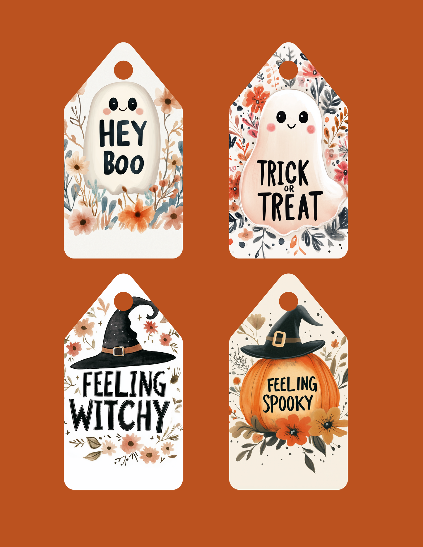 Halloween Decor Bundle- Printable wall art, stickers, flags and banner DIY craft kit