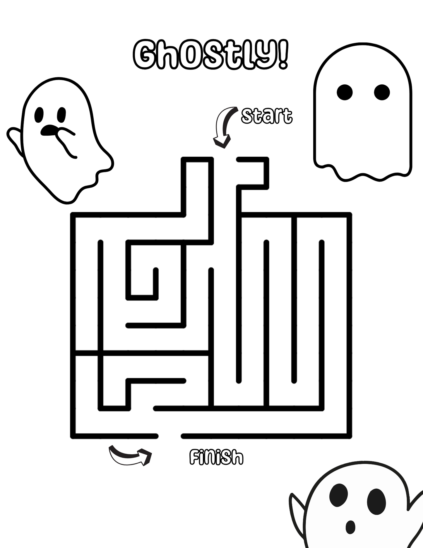 Halloween Kids Printable Activity Bundle-Mazes, Games & Scavenger Hunt Fun!