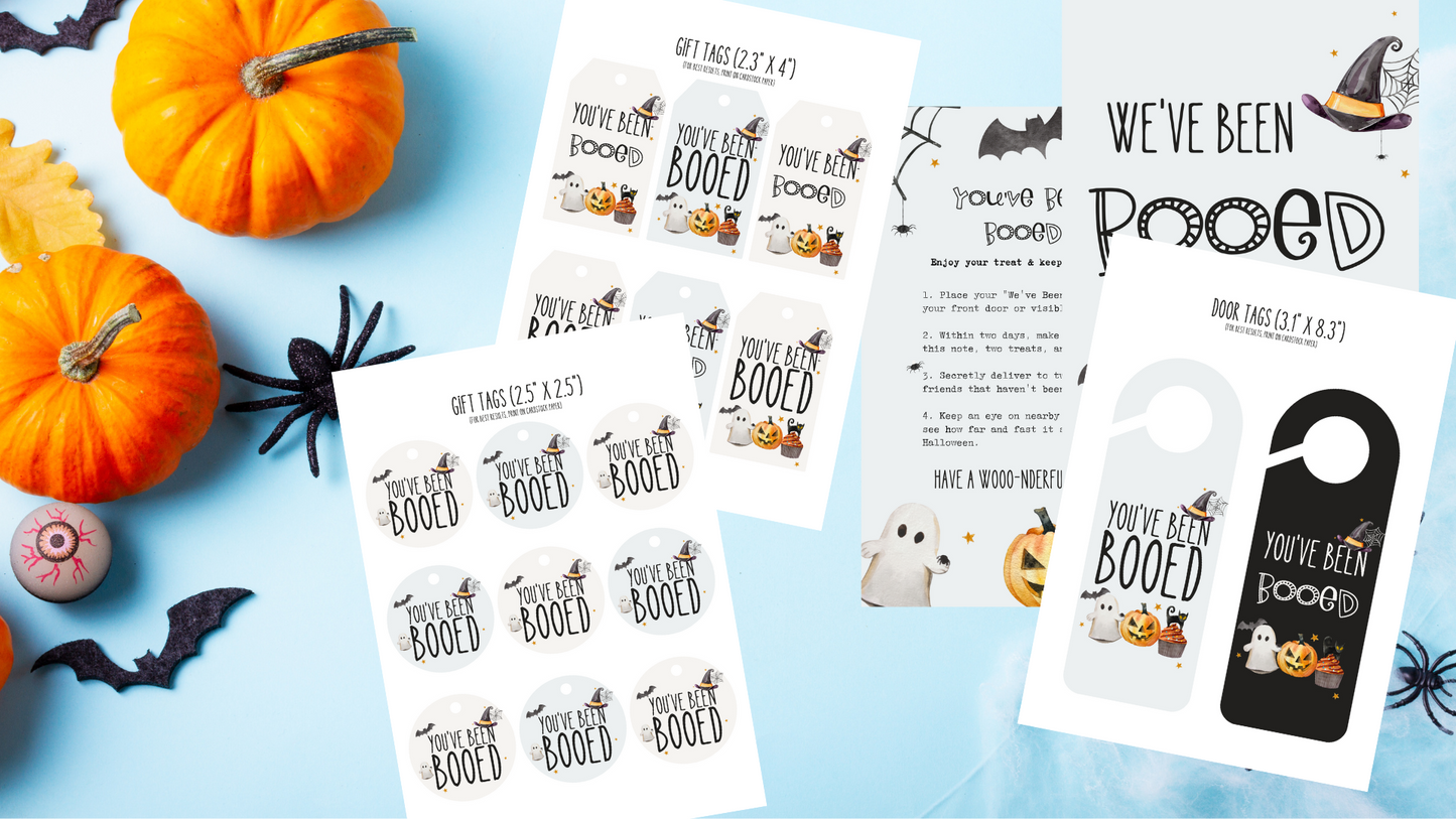 You've been Booed Bundle Halloween fun decor