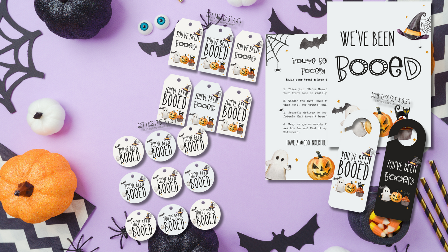 You've been Booed Bundle Halloween fun decor