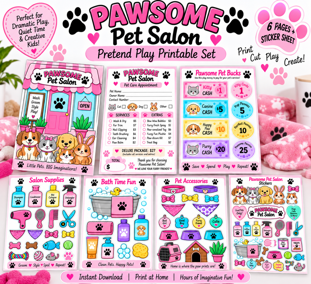 Pawesome Pet Salon -Print & Cut pet craft