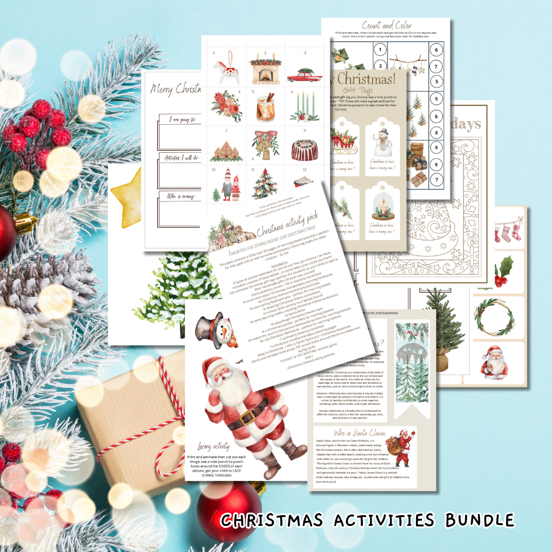 Christmas kids printable activities and crafts