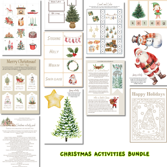 Christmas kids printable activities and crafts 1