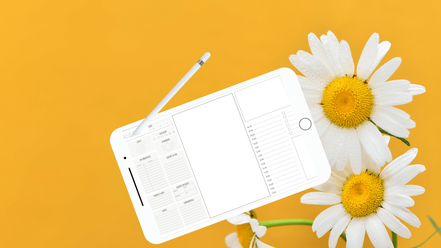 1 FREE Month of Daisy Days 2023 Digital planner Template Kit