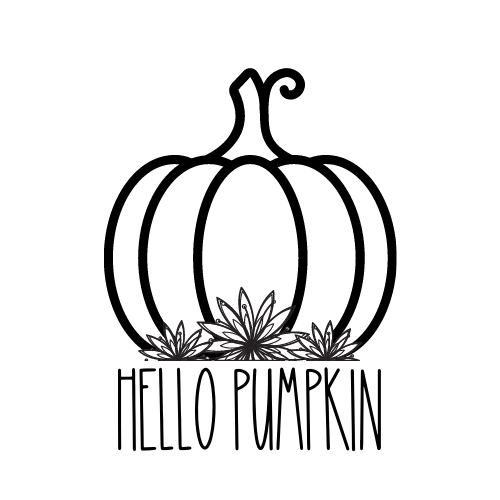 Hello Pumpkin Cute Digital Sticker