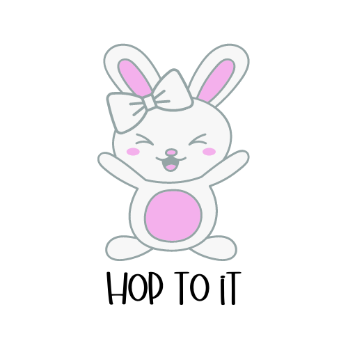 Hop To It Easter Bunny SVG
