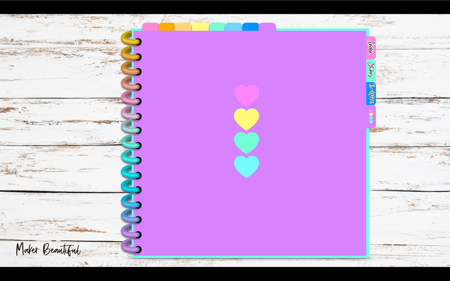 Maker Beautiful Rainbow Digital Notebook PDF download