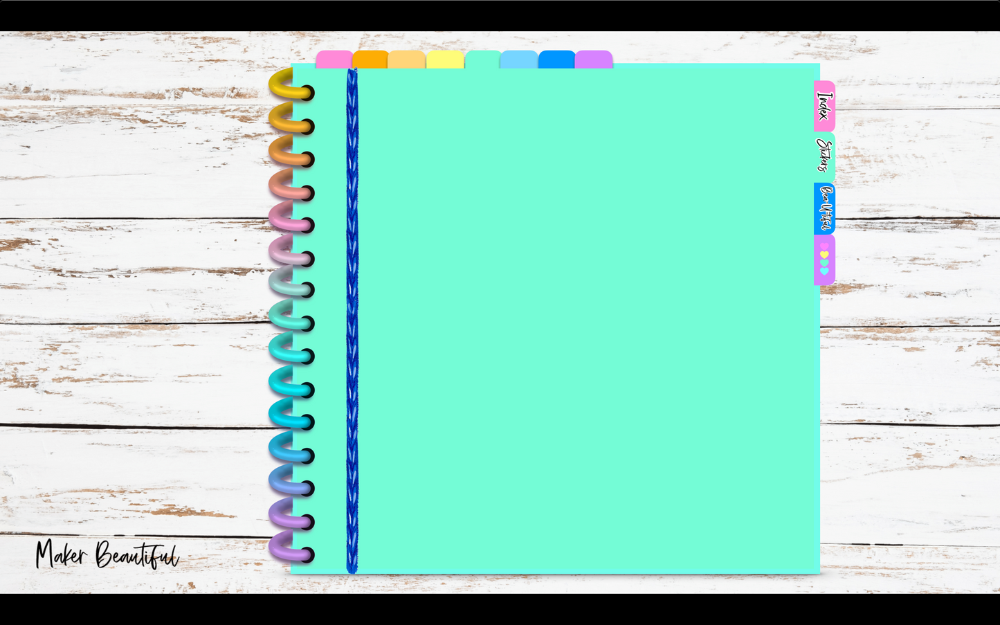 Maker Beautiful Rainbow Digital Notebook PDF download