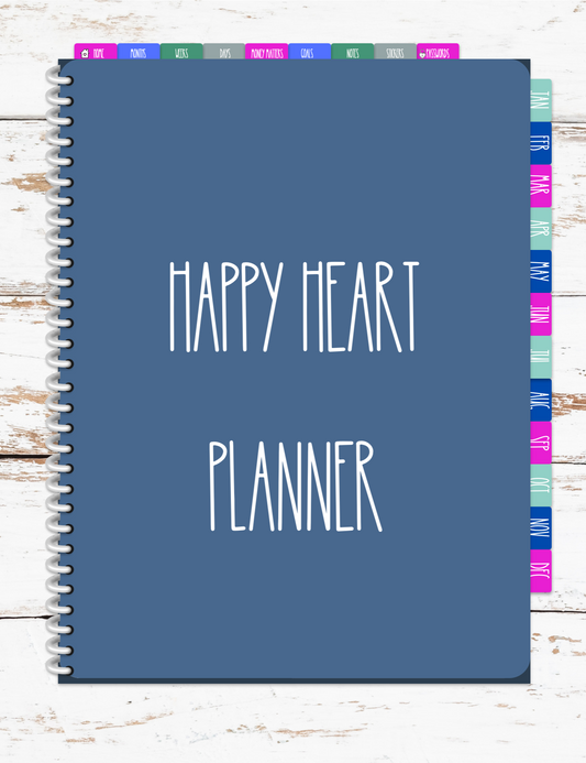 Happy Heart Planner Begginner Digital Planner Template kit