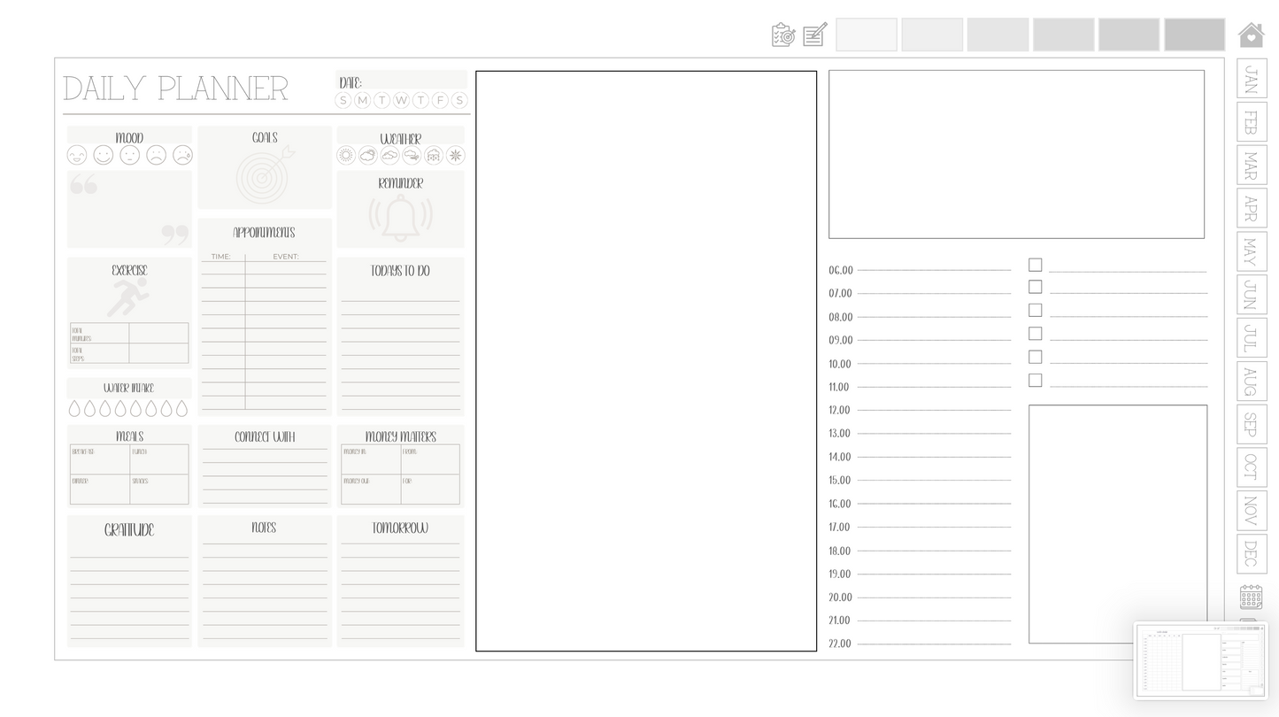 Daisy Days Digital Planner Template Kit